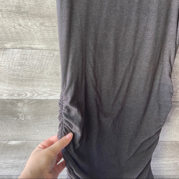 James Perse Skinny crew neck tank gray knit dress - Picture 7 of 11